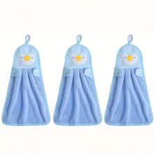 3PCS Small Cute Cartoon Microfiber Towel-Soft, Absorbent, Quick-Drying, Multifunctional, Easy To Hang-A Must In Modern Bathrooms, Kitchens, Living Rooms And Toilets