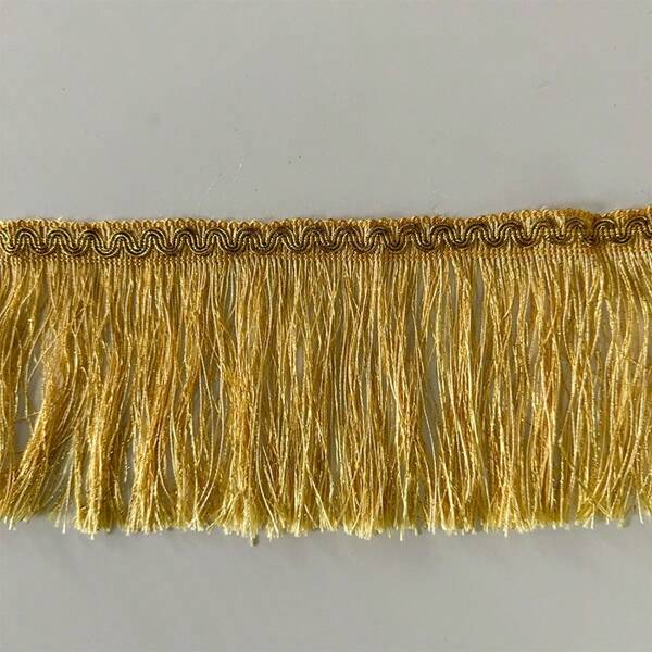 Flecos con bordes dorados y diseño de bigote de dragón, decoración con borlas para cortinas, tapicería y prendas