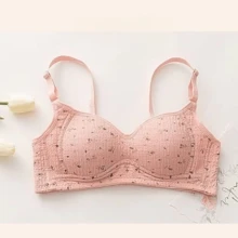 New Sweet Floral Small-Breasted Girls' Underwear, Female Students Without Steel Rings Gather To Collect Secondary Breasts, Anti-Sagging Girls, Junior High School Students, Skin-Friendly And Comfortable Bra Cover - Multicolor - View 3