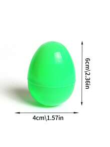12/24pcs Bright Plastic Multicolor Eggs Great For Easter Egg Hunts Surprise Eggs Children's Room Decoration Children's Party Decoration Gift Fillable Easter Eggs