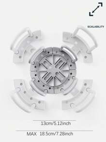 1 件可调节厨房水槽碗碟干燥架，多功能碗碟收纳架