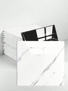 14 件 30*30 厘米自粘可移除乙烯基地板砖，防水瓷砖贴纸适用于厨房、卧室、地下室、浴室（大理石风格）家居浴室装饰浴室地毯地毯秋季装饰浴室配件