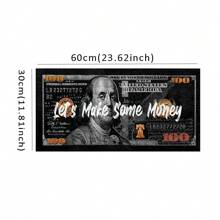 1pc, Pop Posters, Inspirational Dollar Bill Pop Wall Arts, Parody Dollar Canvas Decorative Painting, For Office, Living Room, Kitchen, Bar, Ideal Gift, No Frame Gifts Birthday Graduation
