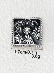 6pcs/Pack Vintage Pattern Resin Oil Drop Metal Buttons, For Uniform, School Wear, Sweater, Cardigan, Jacket, DIY Bags, Gift Box, Handicraft