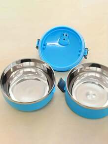 1 pieza Caja de almuerzo Bento con compartimentos aislados y extraíbles, con estilo y práctica, hecha de acero inoxidable de alta calidad, adecuada para trabajadores de oficina, estudiantes, picnics al aire libre, comidas en el hogar