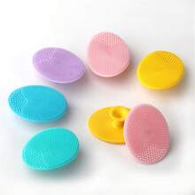 1pc Soft Silicone Baby Bath Brush - Gentle SkinSoother Massage Scrubber - Ideal Bath Essential For Moms, Nails-Friendly Design