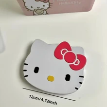 Sanrio Caja de almacenamiento de metal portátil de Hello Kitty de Sanrio: caja de almacenamiento de escritorio ligera y redonda para joyas, papelería y pegatinas con un diseño vibrante del personaje, caja de almacenamiento para el cajón del escritorio, Sanrio