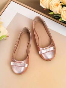 Fashion Versatile Kids Flat Shoes, New Girls Bowknot Casual Shoes