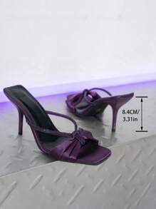 Sandalias hermosas para mujer - Nuevas sandalias de tacón alto delgado con decoración de mariposa de rhinestone, adecuadas para faldas, encantadoras y versátiles, para el trabajo y el transporte, en estilo romano de verano