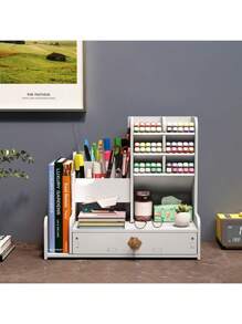 High-Value Pen Holder Storage Box Desktop Drawer Pencil Case Creative Office Cute Children's Marker Pen Storage Compartment - 10筆筒升級版 - 查看 3