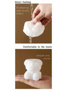 A Cute Bear Ice Cube Mold Silicone Ice Cube+Three-Dimensional Bear Shape Can Also Be Used For Beauty And Skin Care. Silicone Ice Roller Face And Eye Ice Roller, Silicone Beauty Ice Roller Skin Care Tool, Facial Massage Ice Mold Skin Care, Reusable Ice Roller To Reduce Swelling.