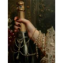 1 件维多利亚风格迪斯科镜子奢华配饰优雅女性复古海报帆布画墙艺术家居装饰无框架 - 彩色 - 查看 17