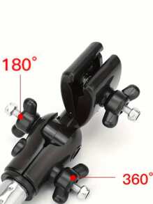 1pc Adjustable Umbrella Holder Bracket, 360° Rotatable Outdoor Sunshade Stand For Bicycle, Wheelchair, Foldable Canopy Support