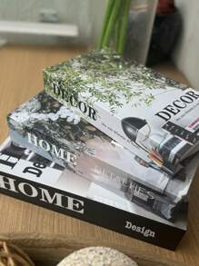 Kit 3 Decorative Book Boxes Object Holder Home Decor Living Room Multipurpose Decorative Book Set - HOME - 查看 1