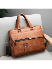 Fashion Multi-Pocket Briefcase With Adjustable Shoulder Strap Shoulder Bag Handbag Messenger Bag High School Students University Freshman For Travel, College, Outdoors, Commute Satchel Laptop Bag Thanksgiving Winter Purse Holiday Storage Bag Tote Bag Retro Business Premium Leather Briefcase Leather Handbag Large Capacity Computer Briefcase Casual Clutch Handbags Vacation Laptop Case Hip Bag Christmas Gifts For Bag Retro Bag Valentines Stickers Bags Brown Bag Valentine Gifts Vintage Gift Bag Pack Spring Vintage Bags