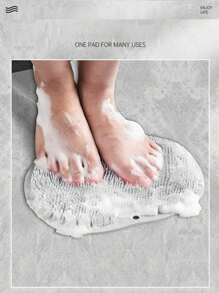 OBOVAY 硅胶身体去角质刷,带吸盘 - 壁挂式淋浴背部按摩器和足部磨砂器,适用于浴室、水疗中心、健身房恢复 - 防水死皮去除刷,去除老茧、背部痤疮并缓解肌肉酸痛(颜色随机) - 彩色 - 查看 6