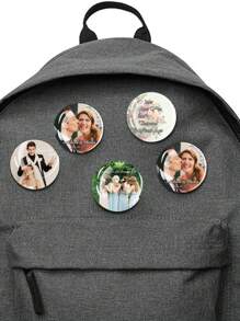 1/3/5/10/30/50/100pcs Custom Button Pin Badge,Personalized Print With Any Text, Photo, Or Image Promotional - Picture Style1 - View 4