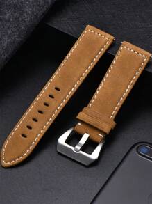 Retro Frosted PU Leather Strap 18mm 20mm 22mm 24mm Men's Business Watchbands Bracelet Watch Accessories