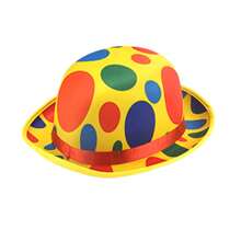 Circus Clown Hat Magic Show Party Supplies Costume Props Pointy Hat Top Hat Polka Dot Colorful Entertaining Activities Dress Up - Multicolor - View 5
