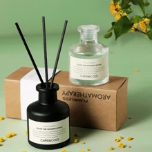 1pc Flameless Fragrance Diffuser, Long-Lasting Jasmine Essential Oil Home Decor Air Freshener (Reference Image 7, Scent Randomly Sent, Black Or Transparent Bottle Randomly Sent) - Multicolor - View 3