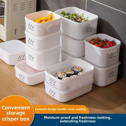 Home Fridge Food Storage Containers, Plastic Sealed Heating Lunch Bento Boxes, Kitchen Food Dumplings Fruits Storage Jars