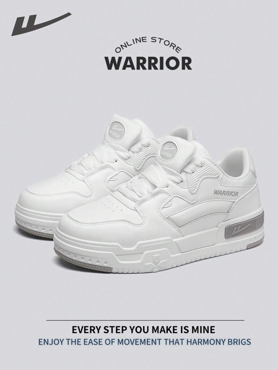 WARRIOR Warrior Men's Skateboarding Shoes Spring And SummerLightweight Comfortable Breathable Modest Style Casual Yet Sleek Sneakers Applicable Throughout The Year Wear-Resisting All-Day Wear Training Sneakers Running Shoes Little White Shoes