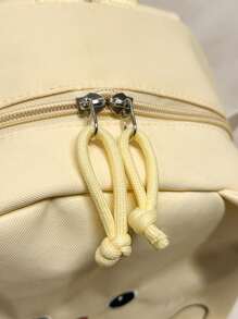 Cartoon Fashion Backpack; Beautiful Travel School Bag; Interesting Patchwork Pattern And Fashionable School Design, Backpack, School Bag.