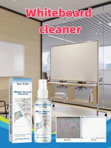 100ml Whiteboard Cleaner, Removes Stubborn Marks From Oil-Based Markers In Office & Classroom