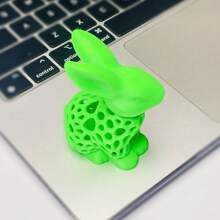1 st. Ins Style Fris Groen Hol Konijn Woondecoratie, Schattig Vorm Bureau Ornament, Natuurlijk Warm Creatief Ambachtelijk Cadeau, Vakantie Sfeer Cadeau