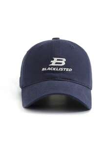 1 pezzo Cappellino da baseball classico con ricamo della lettera B, stile da strada versatile e protezione solare, regolabile e confortevole, unisex