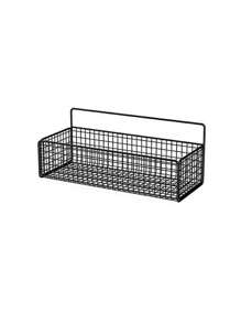 1 PC, Bathroom Shelf, No Drilling Storage Rack, Wall Mounted Basket, Iron Organizer, Shower Caddy, Kitchen Storage, Strong Load-Bearing, Space Saving, Drain And Moisture-Proof, Easy To Clean, Minimalist Style, Stylish And Beautiful, Suitable For Single Apartments, Rental Houses, Student Dormitories, Housewarming Gift, Practical Home, Organization Essential