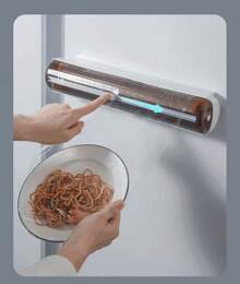 The New Multifunctional Kitchen Aluminum Foil Cutter With Suction Cup, Cutting Box And Cutting Machine. - Random - View 4