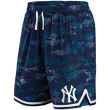 Fanatics Korte Broek New York Yankees Summer Beach voor Man in kleur Blauw ✅ Levering binnen 3-5 dagen