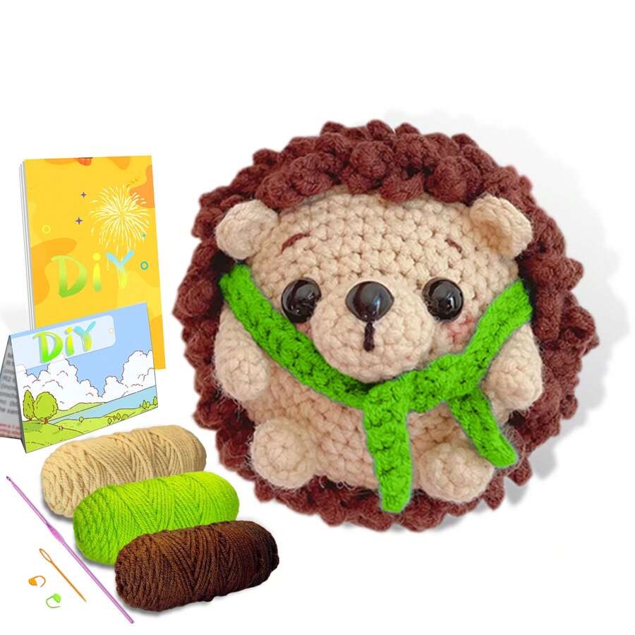 DIY Bathing Capybara Doll Crochet Kit For Beginners, Amigurumi Stuffed Plants - Gift Animal Crochet Starter Kit All-In-One Complete Crochet Kit Learn To Crochet Sets With Instructions And Step By Step Video Tutorials - Multicolor - View 1