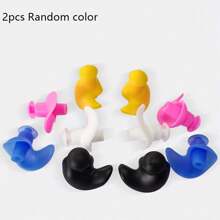 Multifunctional Waterproof And Noise-Blocking Ear Plugs, Made Of Soft Silicone, Reusable And Comfortable, Suitable For Swimming, Showering, Water Sports And More, Contours To Ear Shape To Prevent Water Entry, Ideal For Water Activities, Essential Gear For Swimming Lovers