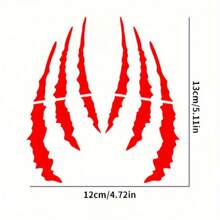 Motorcycle Helmet Monster Claw Scratch Sticker: Waterproof, DIY Racing Decoration - one-size - View 5