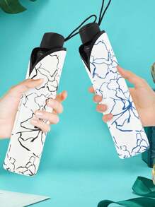 时尚防晒雨伞，防护伞，两用折叠伞，轻巧紧凑型自动雨伞，三折单人伞，适合男女夏季避暑，沙滩，旅行