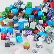 50/100/200pcs Random Magnetic Building Blocks, Stacking Magnetic Cubes, STEM Montessori Sensory Toys, Enhance Hand-Eye Coordination And Creativity, Magnetic Cubes Toys, Suitable For Birthday And Holiday Gift For Boys And Girls 3+ Years Old (Random Color & Pattern Styles)