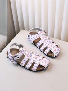 1 Pair Toe-Covered Adjustable Back Strap Fashion Beach Holiday Sandals - Multicolor - View 4