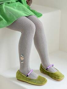1pc Girls Stirrup Tight, Suitable For Everyday Wear