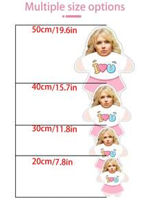 1pc Custom "I Love You" Throw Pillow - Personalized Photo Throw Pillow, Soft Polypropylene, Unique Living Room & Bedroom Cushion, Ideal Gift For Couples, Friends & Partners, Soft Huggable Present For Halloween, Christmas - Multiple Sizes Available - Ms. - View 5