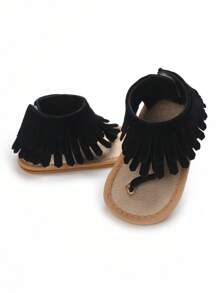 Summer Tassel Simple Breathable Non-Slip Sandals For Infant Boy And Girl, Infant Newborn Shoes