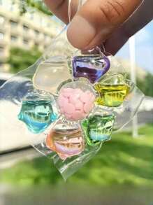 30/50/100pcs 7-Color Grid Laundry Fragrance Beads, Long-Lasting Fresh Additive, Home Fragrance Laundry Beads, Keep Clothes Clean & Aromatic, Suitable For Cleaning Clothes, Curtains, Bedding, Home Decor, Christmas, Quantity Adjustable Based On Personal Preference