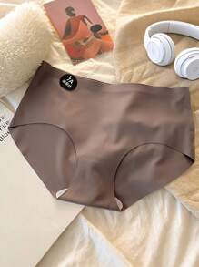 3pcs Women's Seamless Solid Color Breathable Comfort Brief