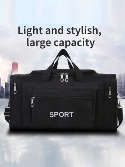 Travel Gym Bag Waterproof Short-Distance Travel Bag Portable Sports Fitness Bag Yoga Exercise Training Bag Large Capacity Tote Bag Handbag Duffel Bag,Foldable Large Capacity Portable Travel Bag Luggage Storage Bag Sports Gym Bag Bag For School School Accessories School Stuff