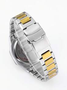 1 Đồng hồ đeo tay thạch anh ngày tối giản sang trọng hình bát giác dành cho nam, nhẹ, dây đeo bằng thép không gỉ, chống nước - Nhiều màu - Xem 6