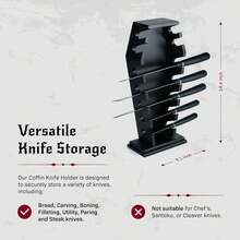 14 Pieces For 7 Kitchen Knives, Decoration For The Gothic Kitchen And Accessories For The Gothic Kitchen, Holders For Halloween Kitchen Knives, For The Gothic Kitchen, And Kitchen Utensils - 1 - 查看 3