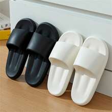 شبشب إيفا المنسوج لعام 2025، شبشب منزلي وحمام جديد منزلي مانع للإنزلاق سميك القاعدة، سهل، أزواج، يناسب الجنسين