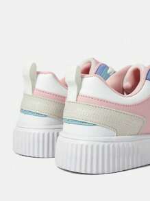 Sapatos esportivos clássicos da moda multicoloridos, tênis de skate universitário estilosos e casuais, unissex para crianças