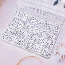 100/500/1000/1200 pièces Set de perles de lettres en acrylique - fournitures pour la fabrication de bijoux DIY pour bracelets d'amitié - 26 styles, colorés, multifonctionnels, faciles à utiliser
